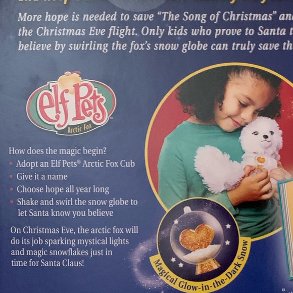 Elf on the Shelf Pets White Arctic Fox With Storybook - Picture 12 of 15